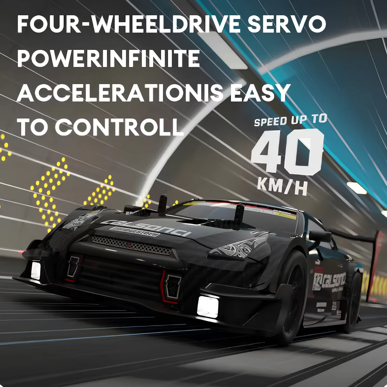 40KM/H 高速リモートコントロール Car1:16 4WD Rechargeabl レーシングドリフト電動落書き RC カー誕生日のおもちゃ男の子のため