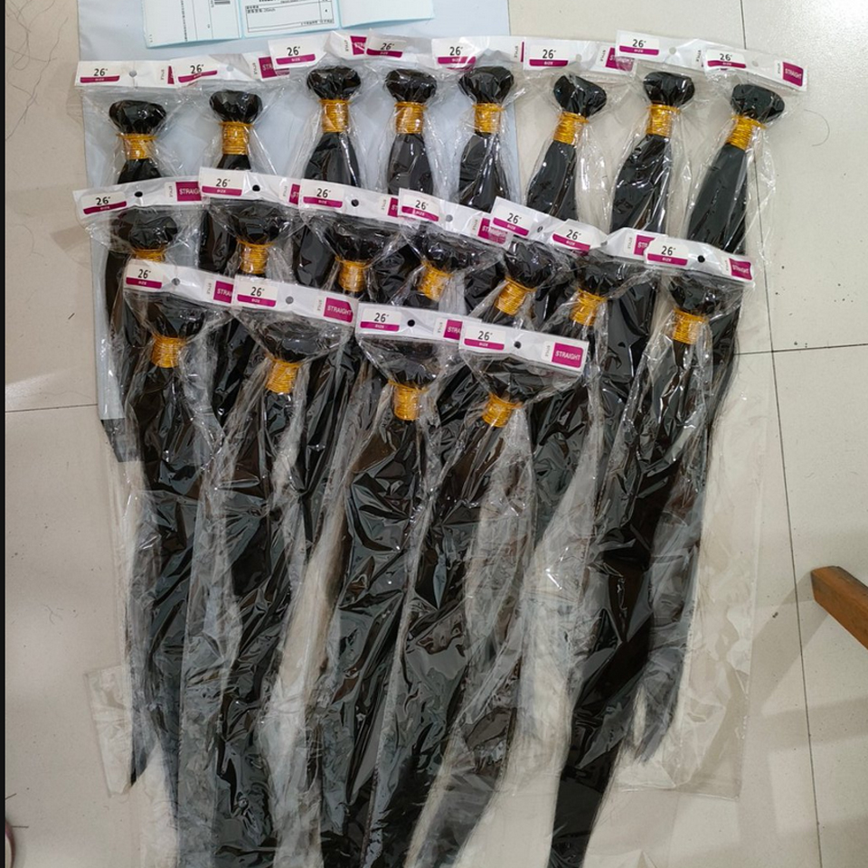 BINF Hair Wholesale100% ブラジル人毛バンドル 8-30 インチ骨ストレート生人毛バンドルエクステンション取引 2 3 4 バンドル