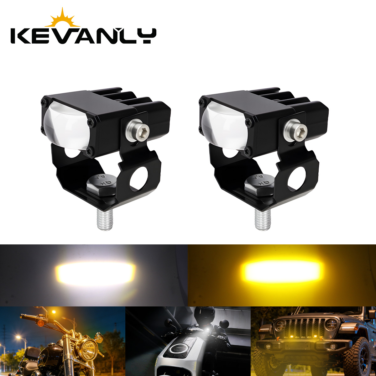1/2 個オートバイ LED スポットライトヘッドライト 12V 高輝度 Led ライトランプバイクトラック Led 補助プロジェクタースポットライト
