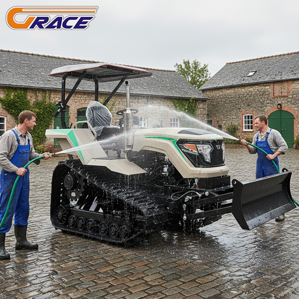カスタマイズされた 2025 真新しい 50hp ディーゼル 4WD 農業トラクター果樹園園芸機械 CE ISO EPA 認定供給販売