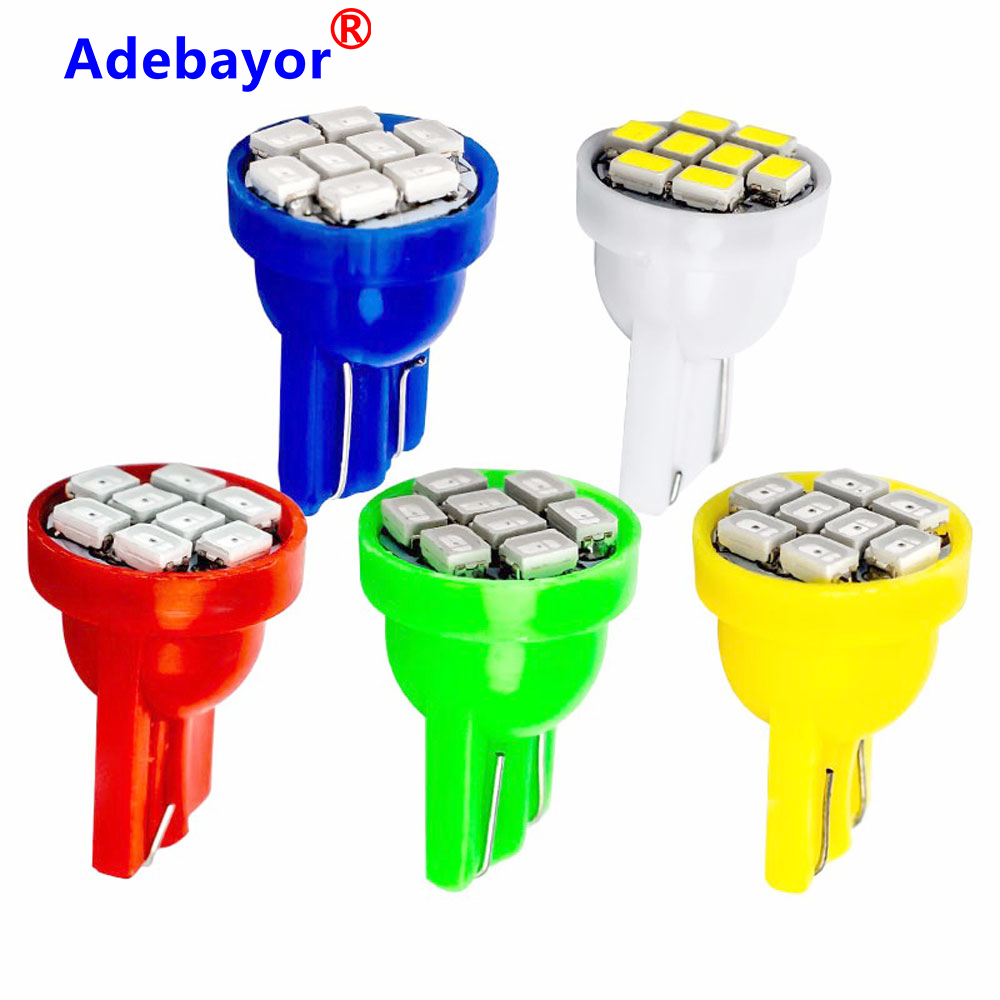 500 個プロモーション Led T10 1206 8led 8SMD 車のライト 194 168 192 W5W 3020 自動ウェッジホワイトクリアランスライト DC 12V 24V Adebayor