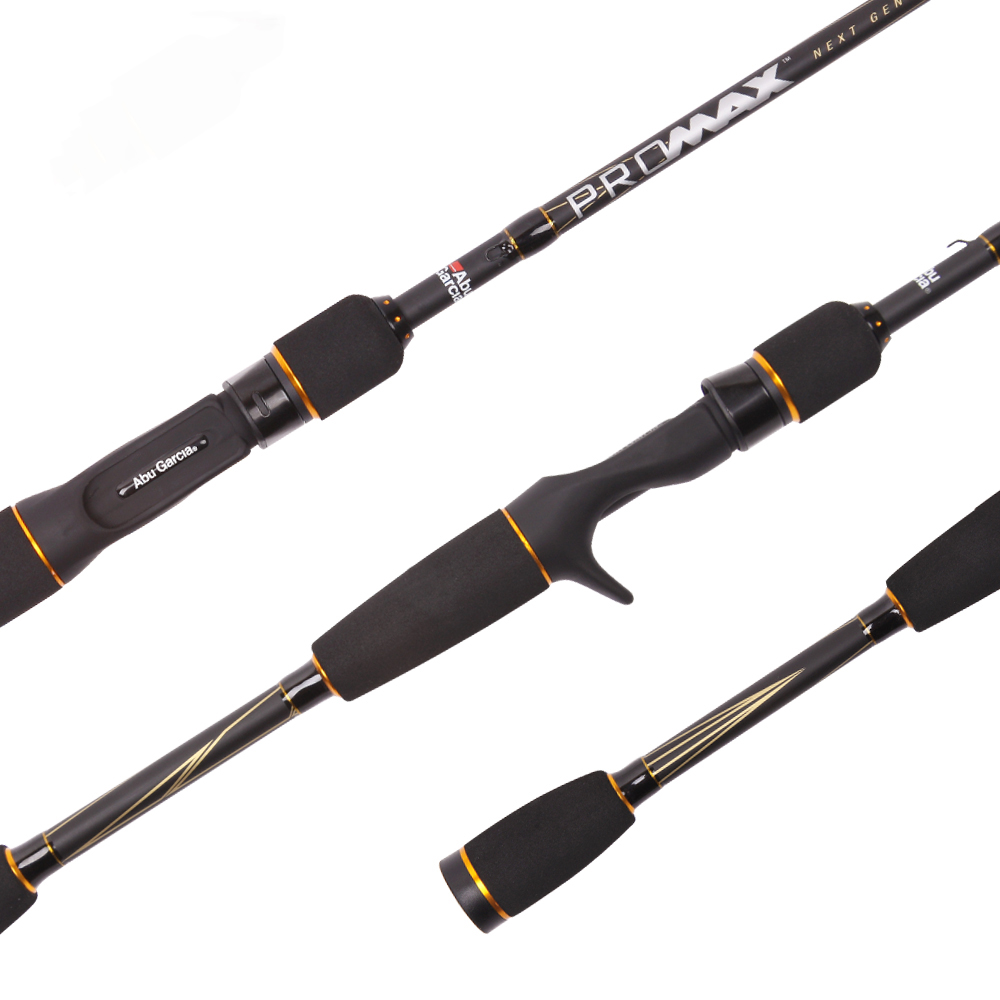 Abu Garcia 6'6" PMAX ProMax 釣りベイトキャストリールとロッド釣り竿 1.98 メートル鋳造高品質釣りハンドロッド
