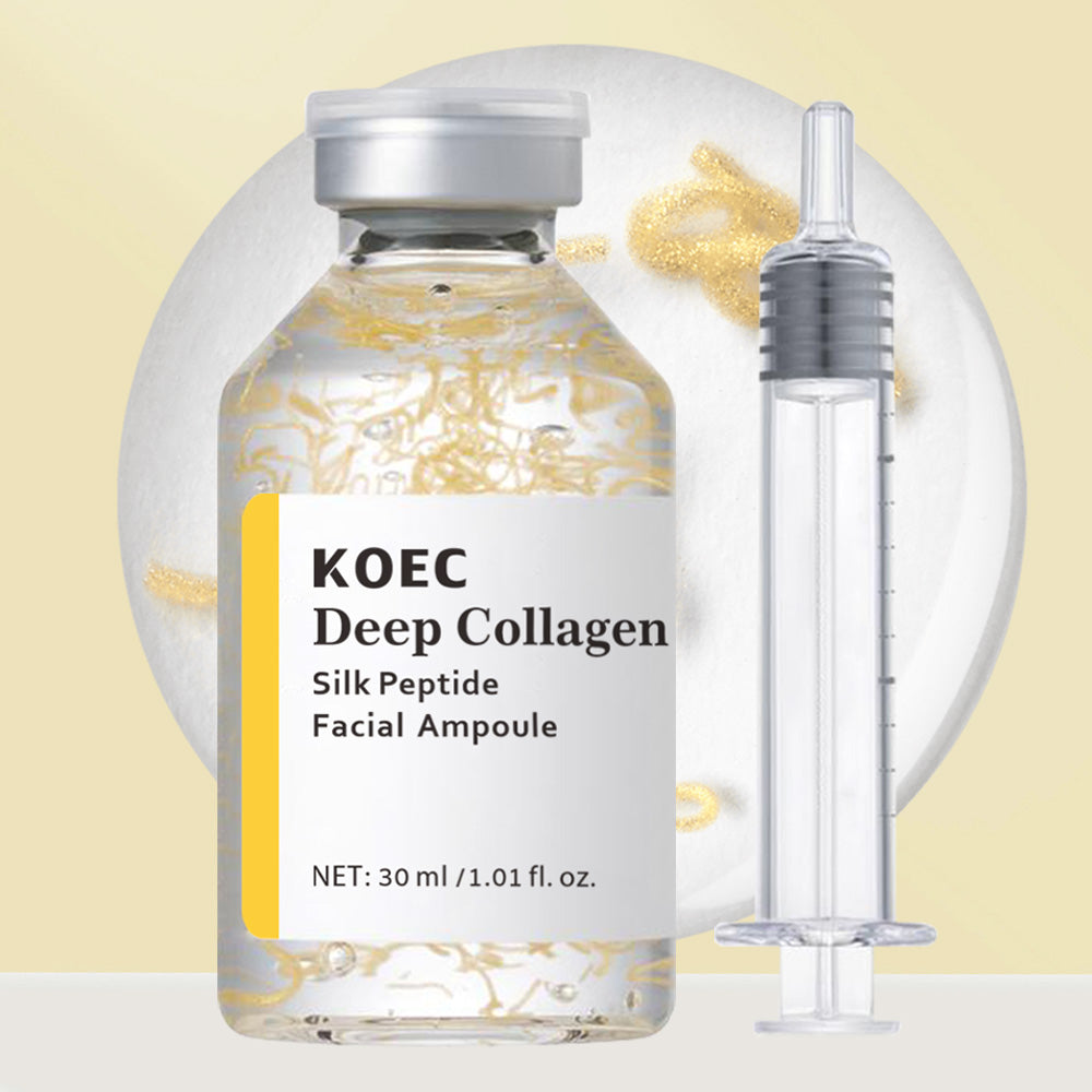 30 ミリリットル KOEC ディープコラーゲンシルクペプチドアンプル血清保湿引き締め美白改善小じわ高速吸収シルクプロテイン