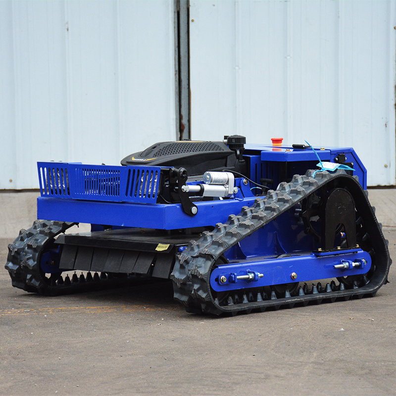 カスタマイズされた農場果樹園小型クローラーリモートコントロール芝刈り機自走式除草機