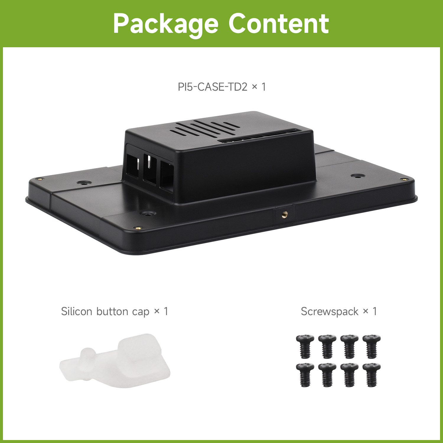 Waveshare 保護ケース Raspberry Pi 7 インチ タッチ ディスプレイ 2 および Raspberry Pi 5 用、複数の 7 インチ画面と互換性あり
