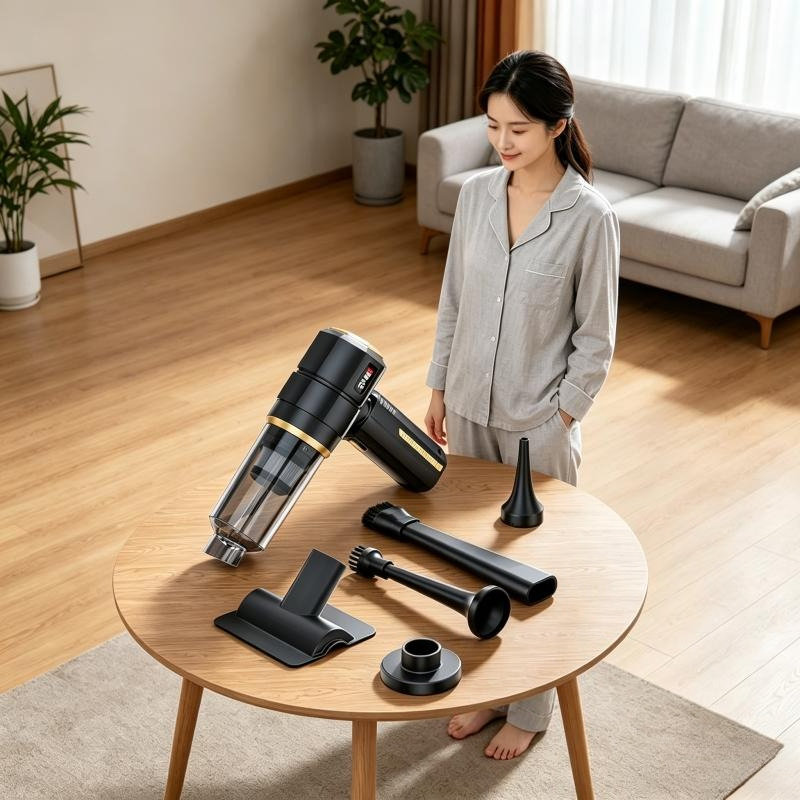 車の掃除機ハイパワーポータブルハンドヘルドワイヤレスブラシレスモーター洗浄機家電用強力エアダスター