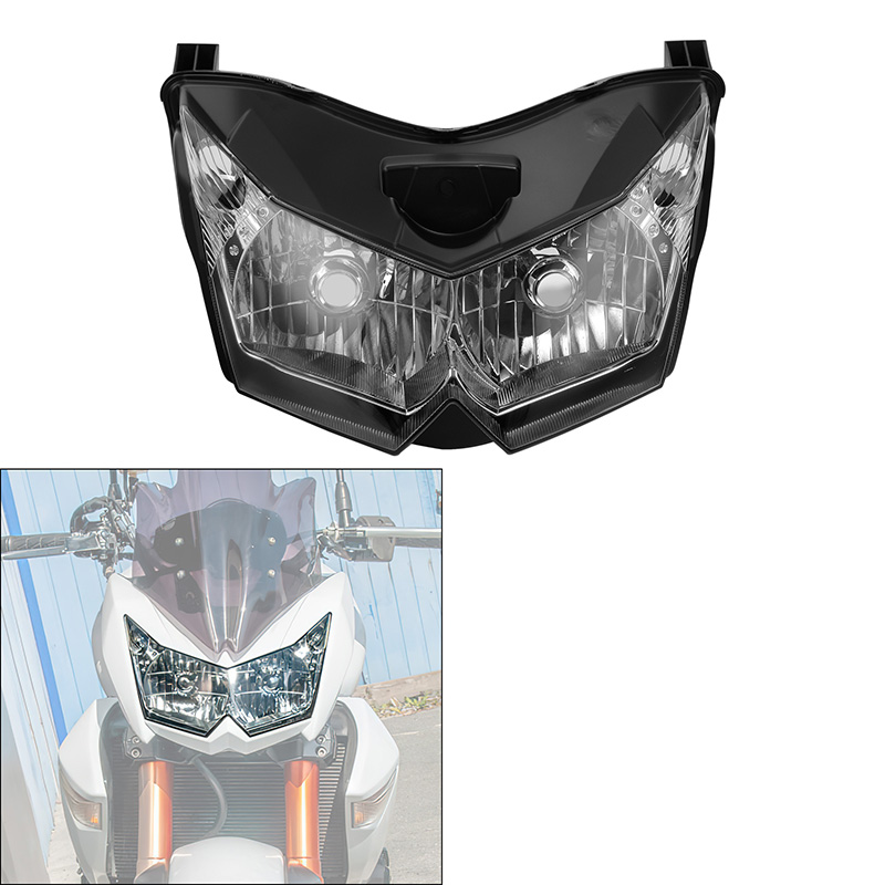 オートバイフロントクリアヘッドライトアセンブリカワサキ Z750 ZR750L 2007-2010 Z1000 ZRT00B 2007-2009 2008