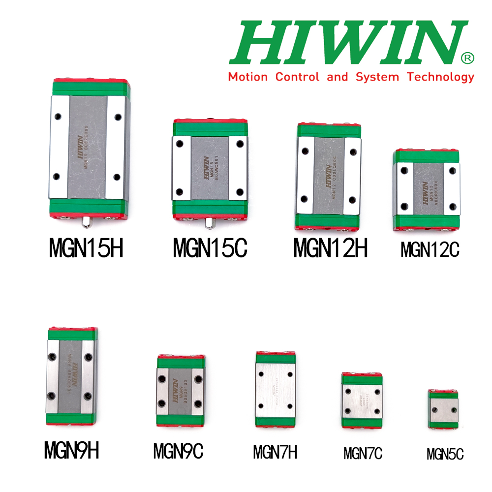 HIWIN MGN ミニリニアガイドスライダー MGN5C/7C/7H/9C/9H/12C/12H/15C/15H 精密キャリッジ CNC 3D プリンタ部品