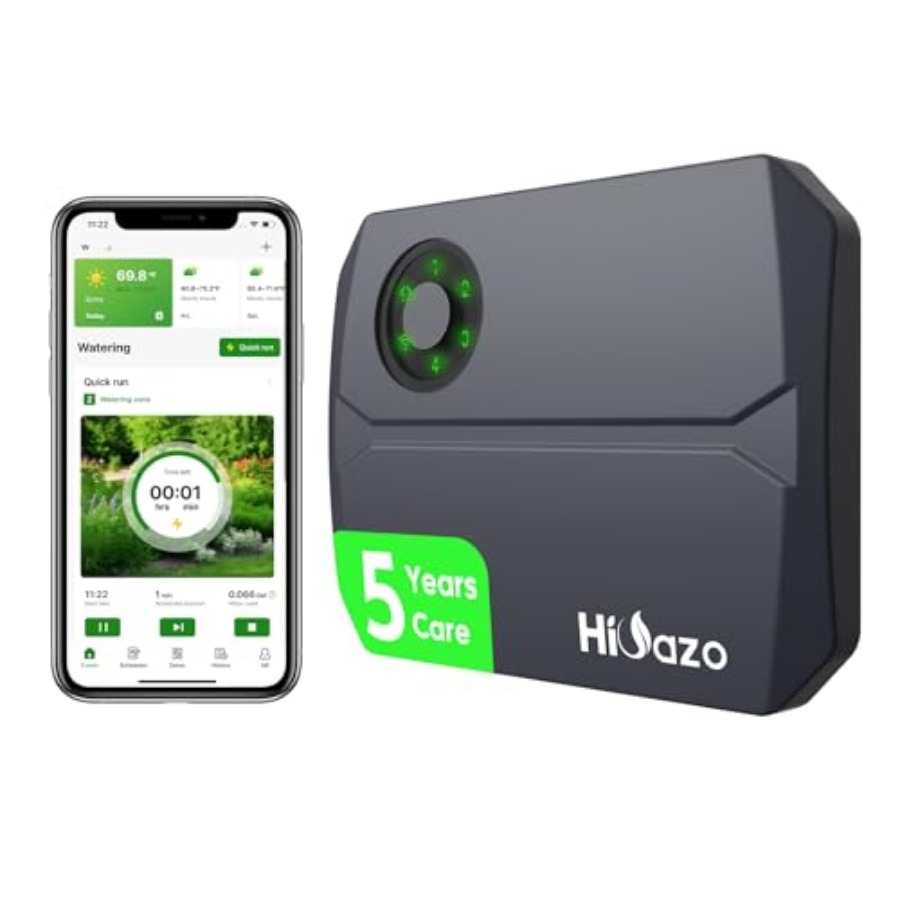 スマートスプリンクラーコントローラー 2.4GHz WiFi 灌漑コントローラー 簡単使用アプリ有効 4 ゾーン 16 プラン節水 自動スキップ雨