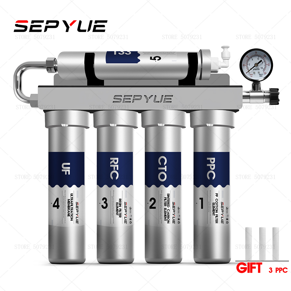 キッチン限外濾過浄水器家庭用直接飲料水浄水器水道浄水器 5 段階浄水器システム