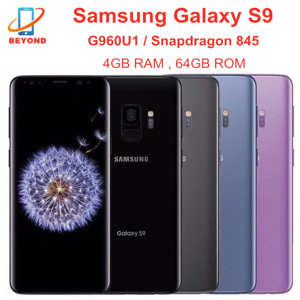 オリジナルサムスンギャラクシー S9 携帯電話 G960U1 G960FD G9600 4 ギガバイト RAM 64 ギガバイト ROM 5.8 インチ OLED オクタコア 4 グラム LTE NFC Snapdragon 845