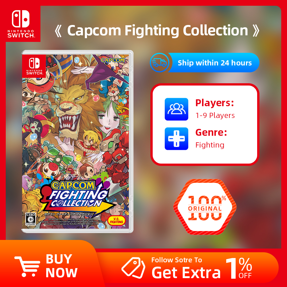 Nintendo Switch ゲーム セール - カプコン ファイティング コレクション - ゲーム カートリッジ 物理カード サポート TV テーブルトップ ハンドヘルド モード