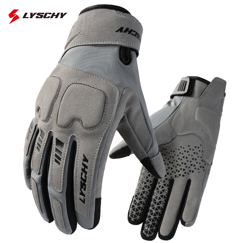 LYSCHY オートバイ手袋冬暖かいフルフィンガーバイク手袋耐摩耗性 Luvas タッチスクリーンモトクロスバイク Guantes