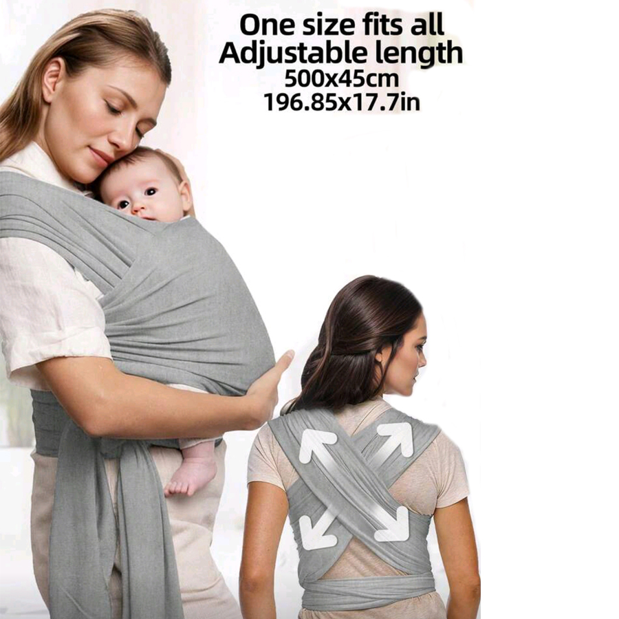 両手を解放する多機能就寝、授乳、外出用ベビーキャリア フロントキャリング ニット生地