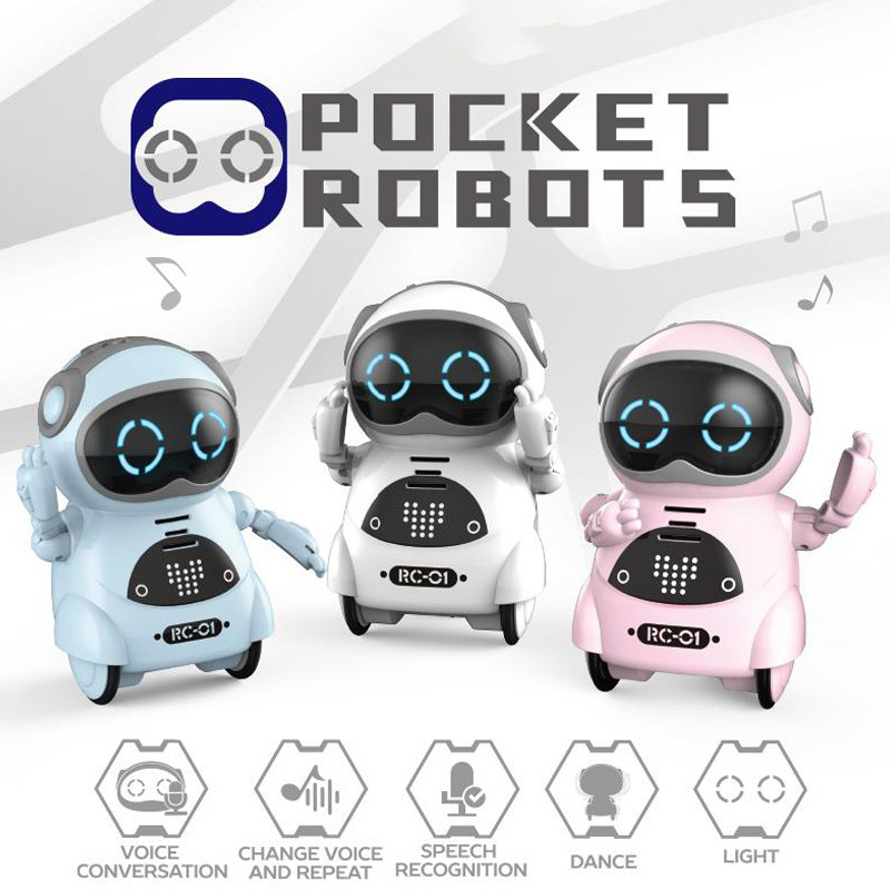ポケットロボット トーキング インタラクティブ ダイアログ 音声認識 記録 歌う ダンス 物語 ミニ ロボット おもちゃ