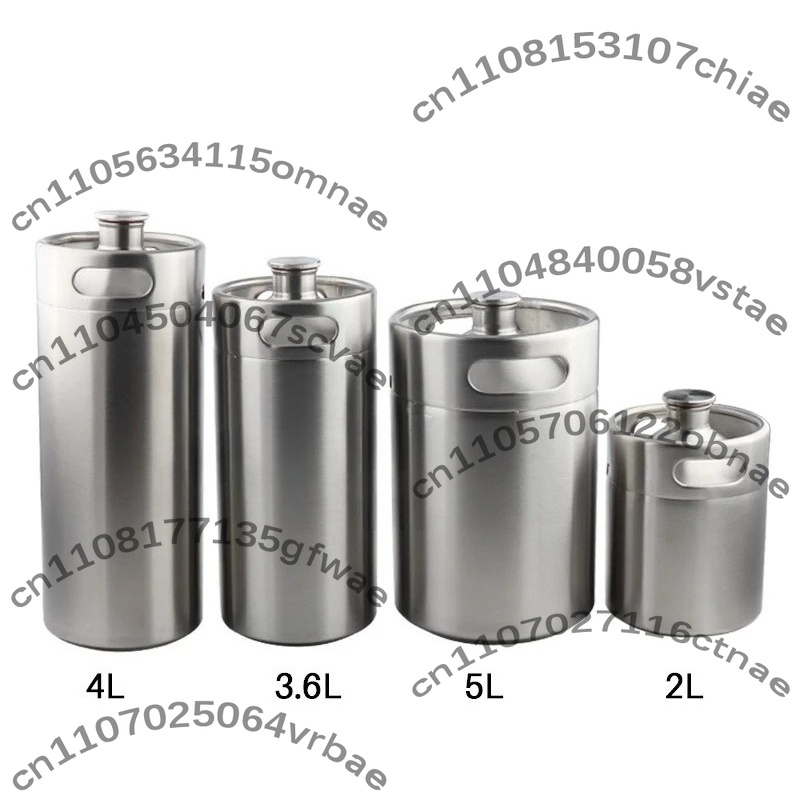 2L 3.6L 4L 5L ステンレス鋼ビール樽ビール樽自家醸造ビールディスペンサーとネジ蓋