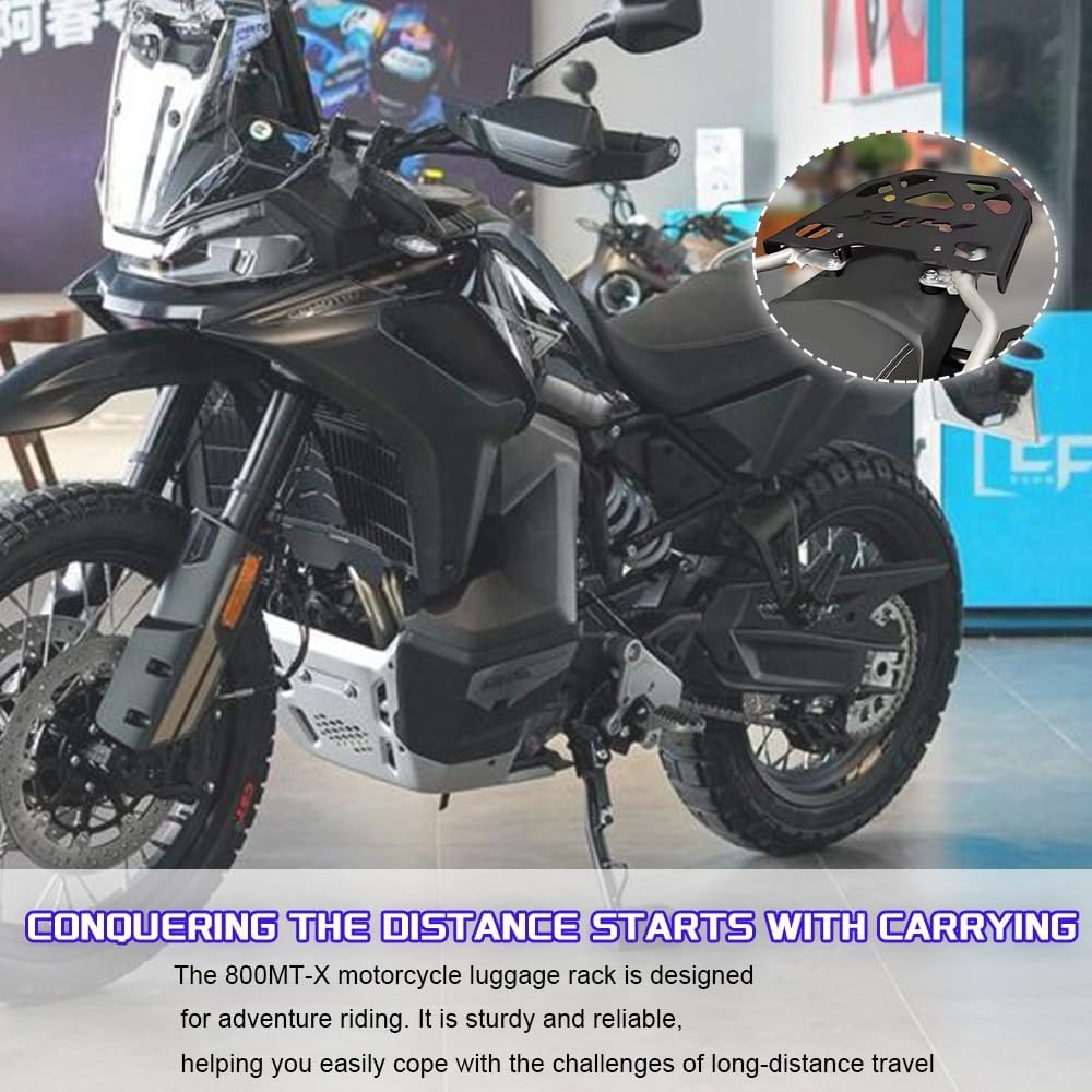 CFMOTO 800-MTX 2024 2025 リアラック荷物トップキャリアボックスブラケットオートバイ収納ボックス棚テール貨物サポート 800MTX