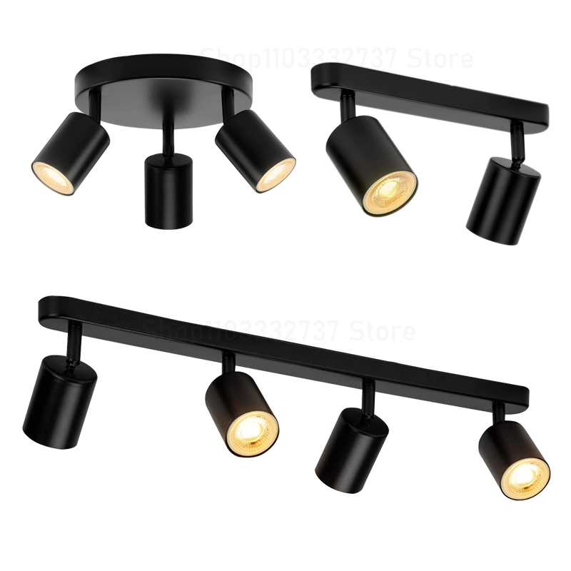 現代 GU10 LED 研究シーリングライトキッチン器具ダイニングルームの背景装飾ランプシェード調節可能な階段通路ランプ