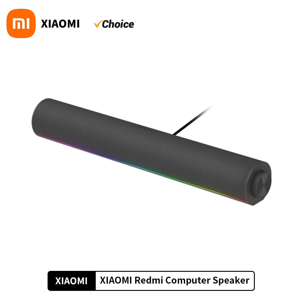新しい XIAOMI Redmi コンピュータ スピーカー 4 ユニット 2 チャンネル ステレオ RGB アンビエント ライト Bluetooth 5.0 内蔵マイク ノブ コントロール