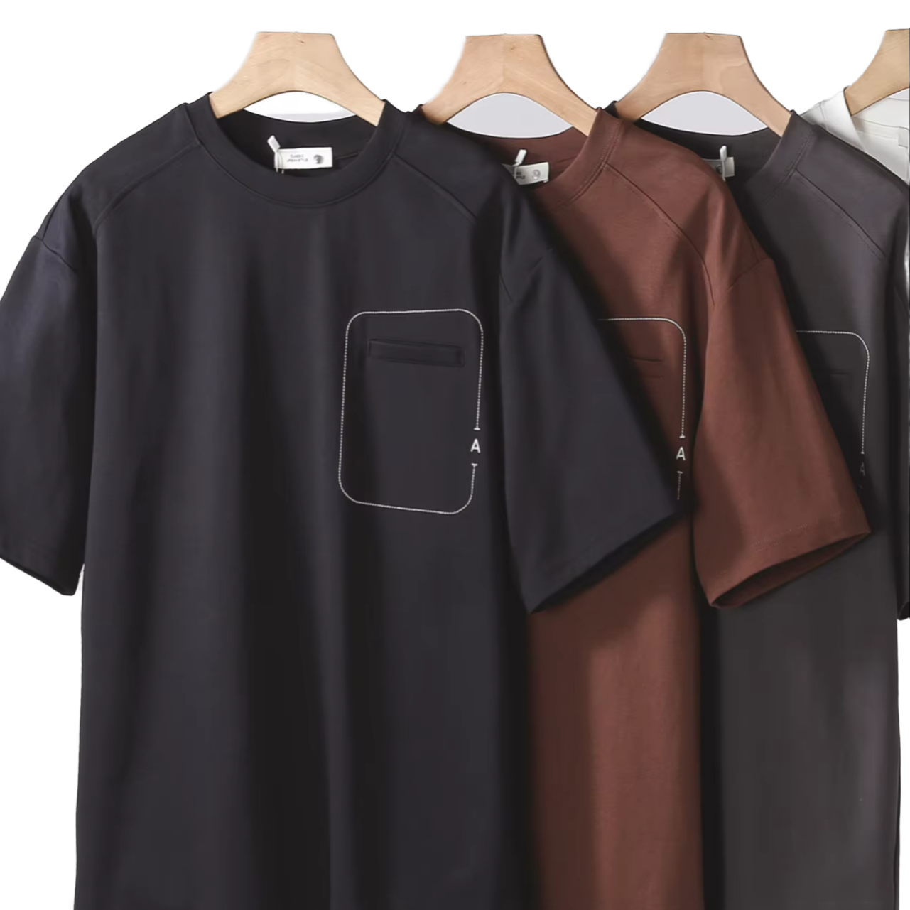 メンズ夏カジュアル半袖 Tシャツブランクソリッドカラーレギュラーフィットシルクスクリーンプリントニットポリエステル/綿生地