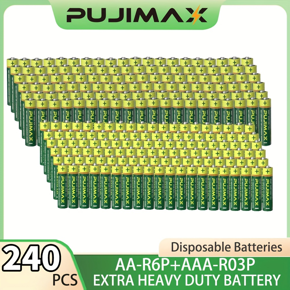 AAA AA 240/160/80/40 付加価値バッテリー コンボ パック、1.5V カーボンベース バッテリー、さまざまなサイズのバッテリー、非充電式