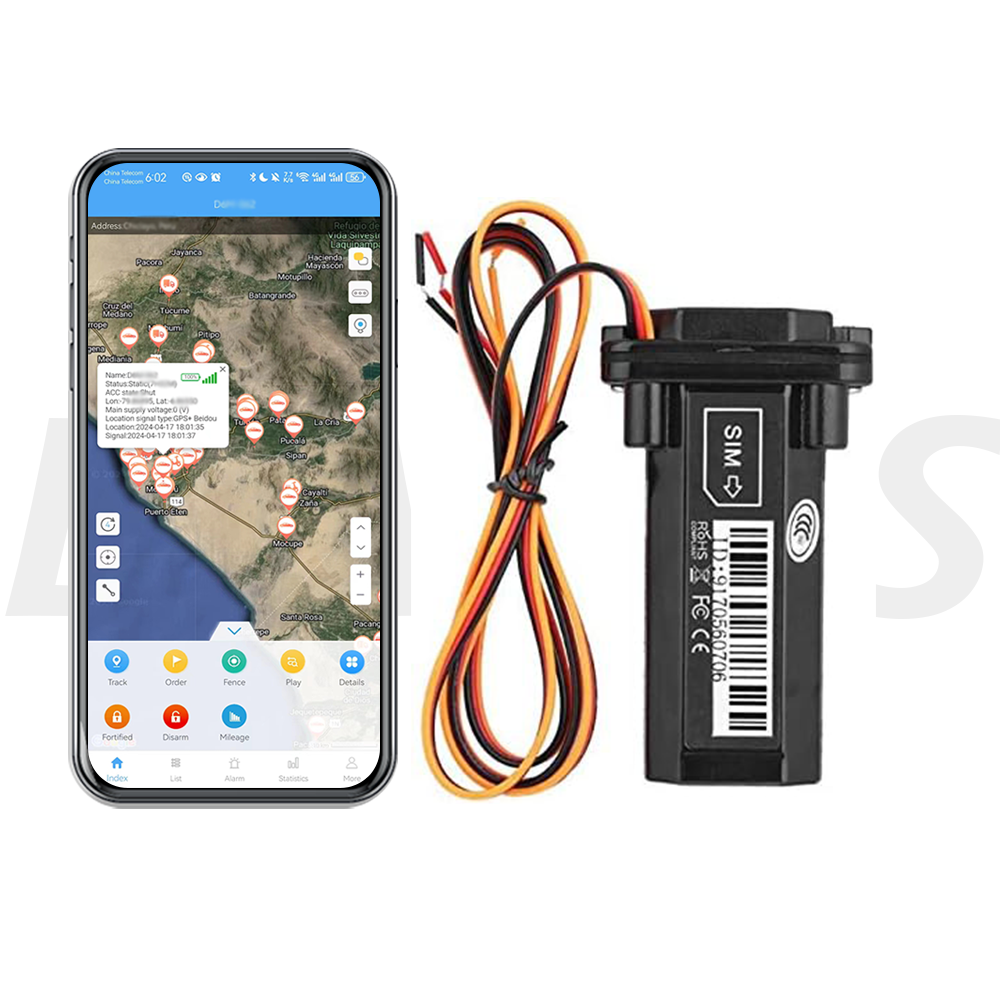 DAGPS トラッカー 車両用 ST-901 内蔵バッテリー寿命無料アプリ 12 〜 80V ワイド電圧車オートバイ防水 GPS 付き。
