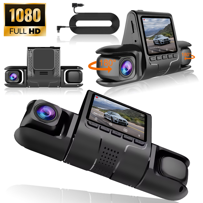 2 チャンネルダッシュカム車用カメラブラックボックス 1080P ビデオレコーダーリアビュー Camerafor 車両車 DVR カーアクセサリー