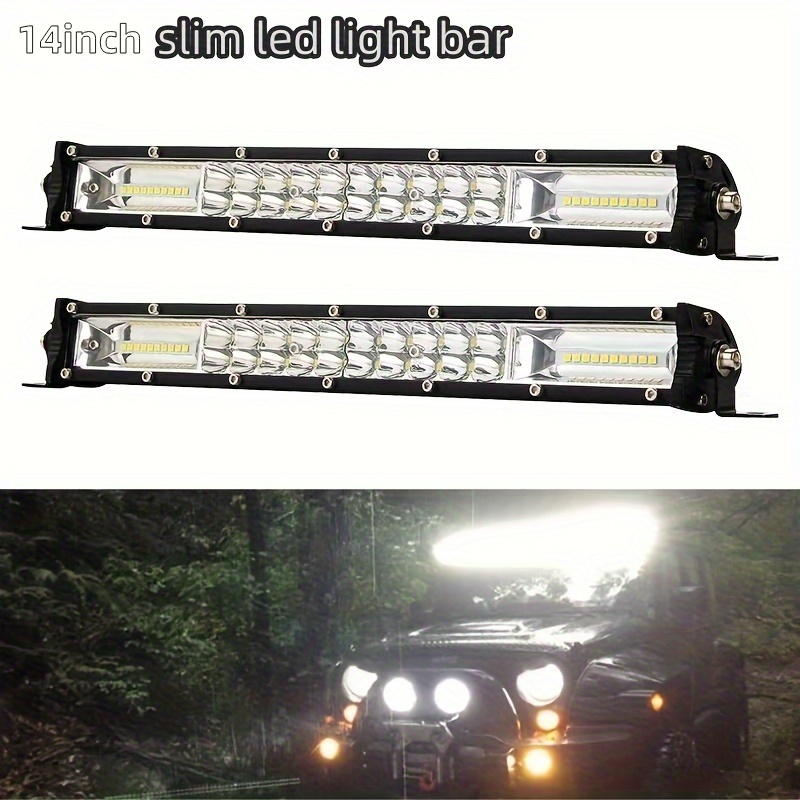 14inch Slim LED Light Bar dual Row pure white color offroad light led Work Light  Roof Bumper Lamp Offroad Light for 4x4 Trucks
