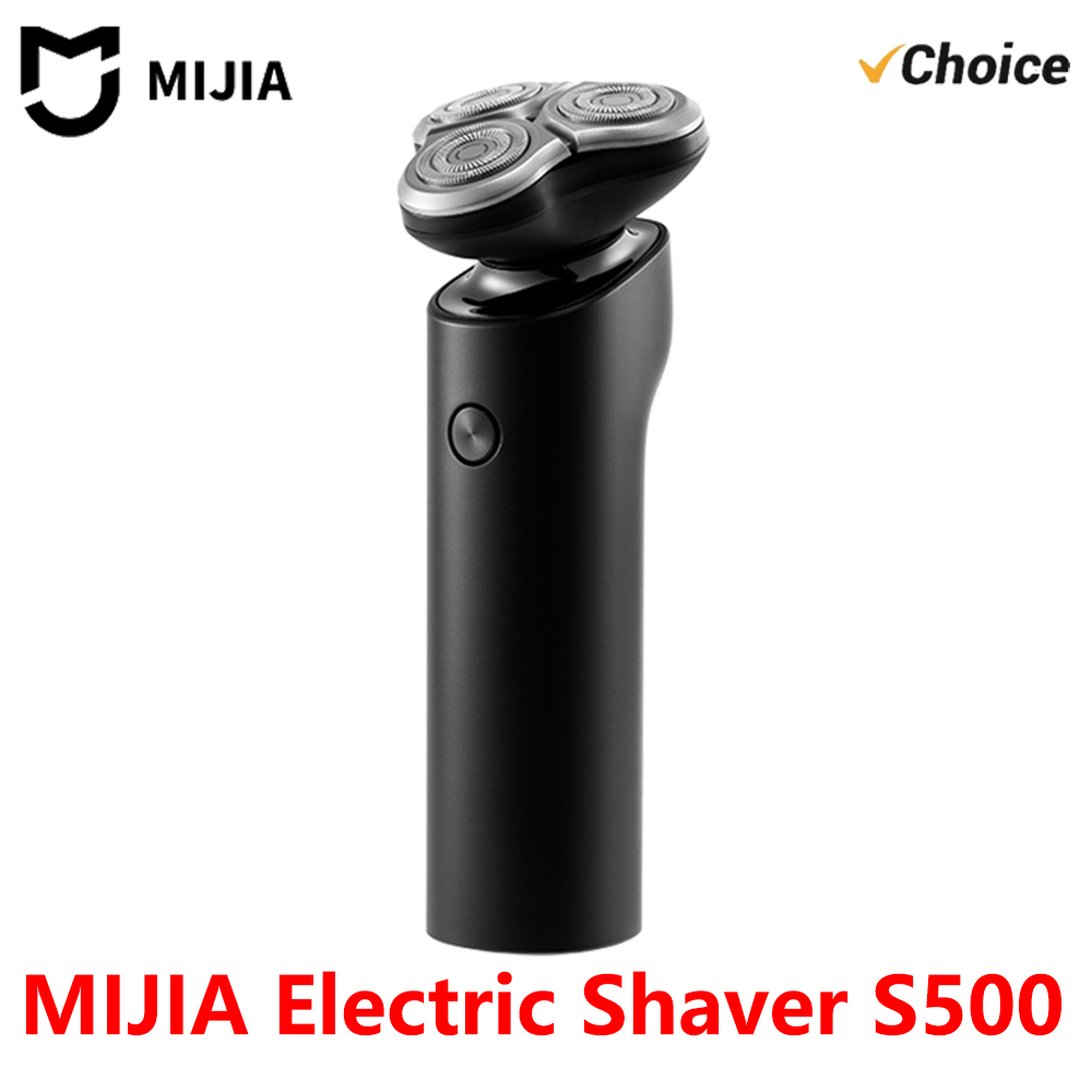 新しい MIJIA S500 電気シェーバードライウェットシェービングトリプル刃トリマーひげフローティングヘッドメンズシェーバー電気カミソリ機