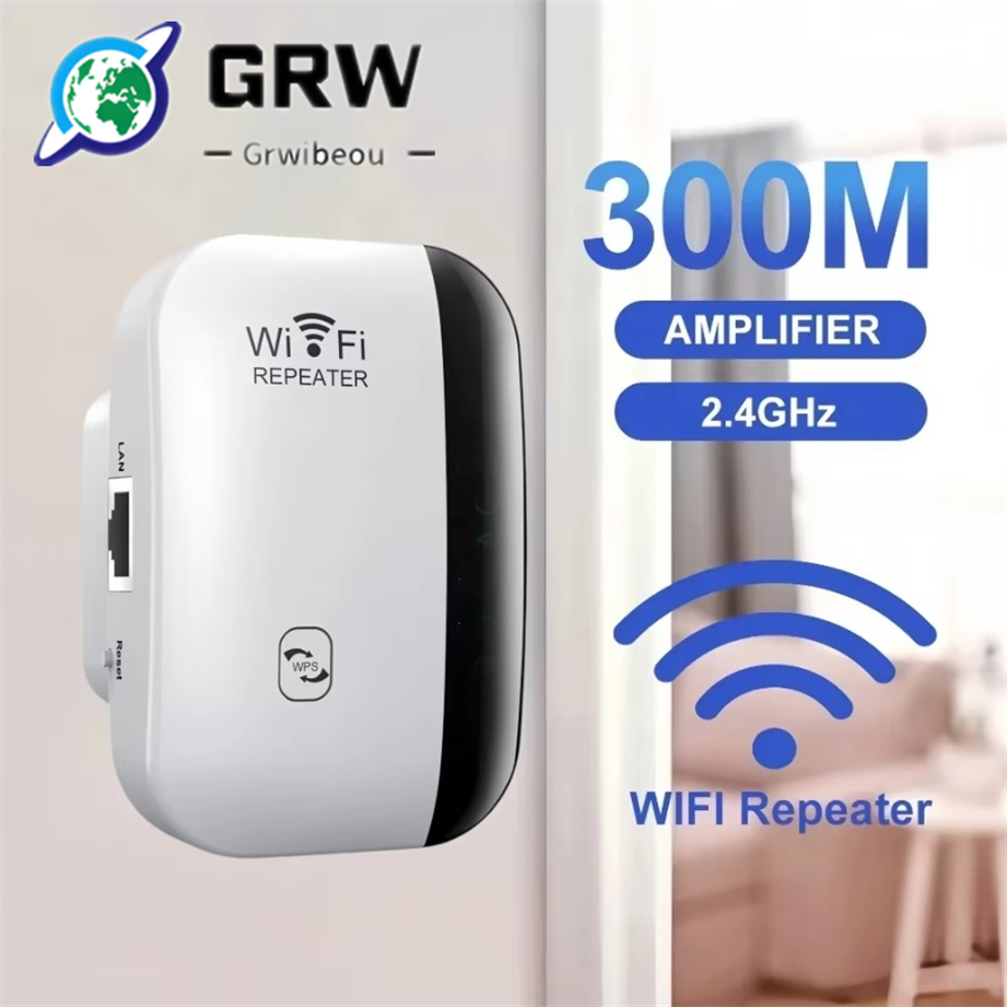 300Mbps WIFI リピーターリモート Wi-Fi アンプ 802.11N WiFi 信号ブースターネットワークアンプ家庭用/オフィスワイヤレスリピーター