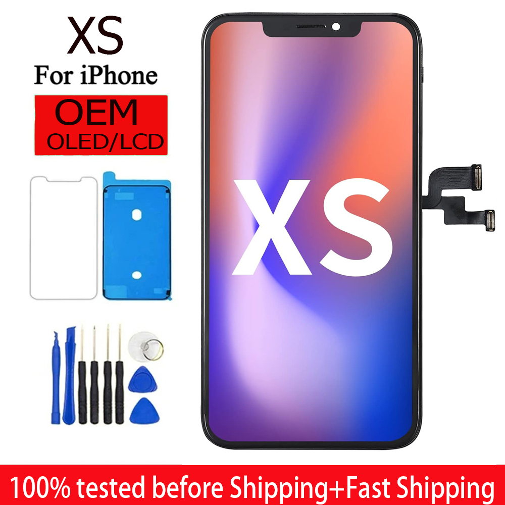 OLED Pantalla Iphone XS 液晶ディスプレイタッチスクリーンデジタイザアセンブリの交換 XS 液晶ディスプレイ A2097 A1920 A2100 A2098