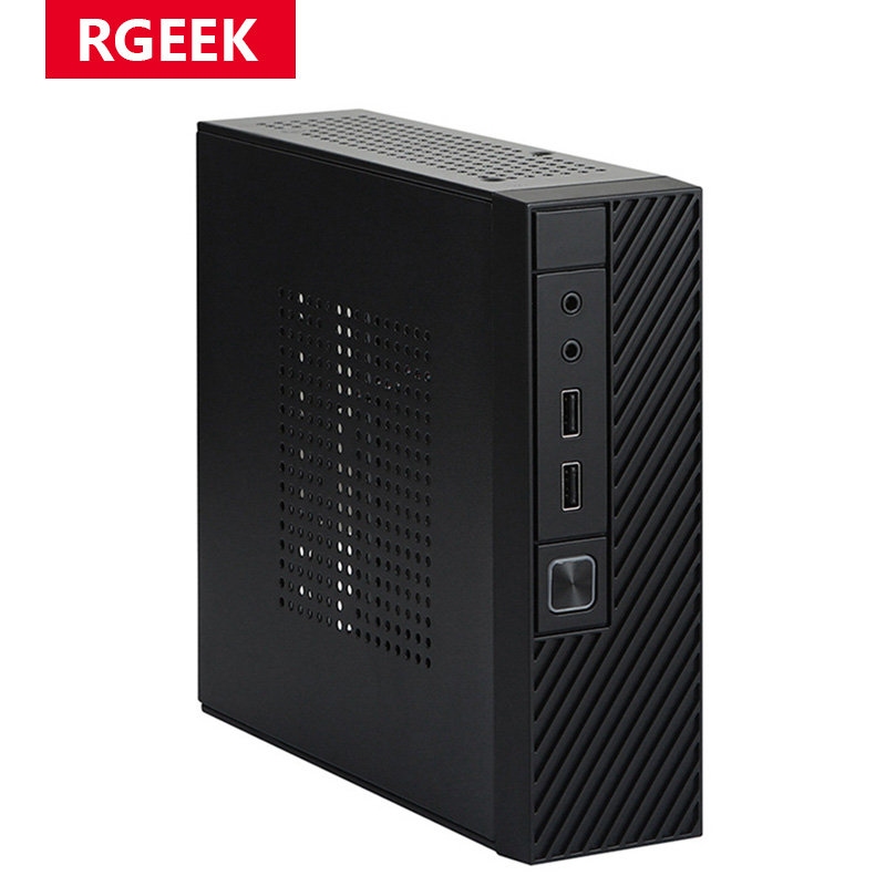 ITX コンピュータケース M06 ミニデスクトップケースコンビニエンス PC ケースは 2.5 インチ HD サポート 17x17cm マザーボードをインストールできます