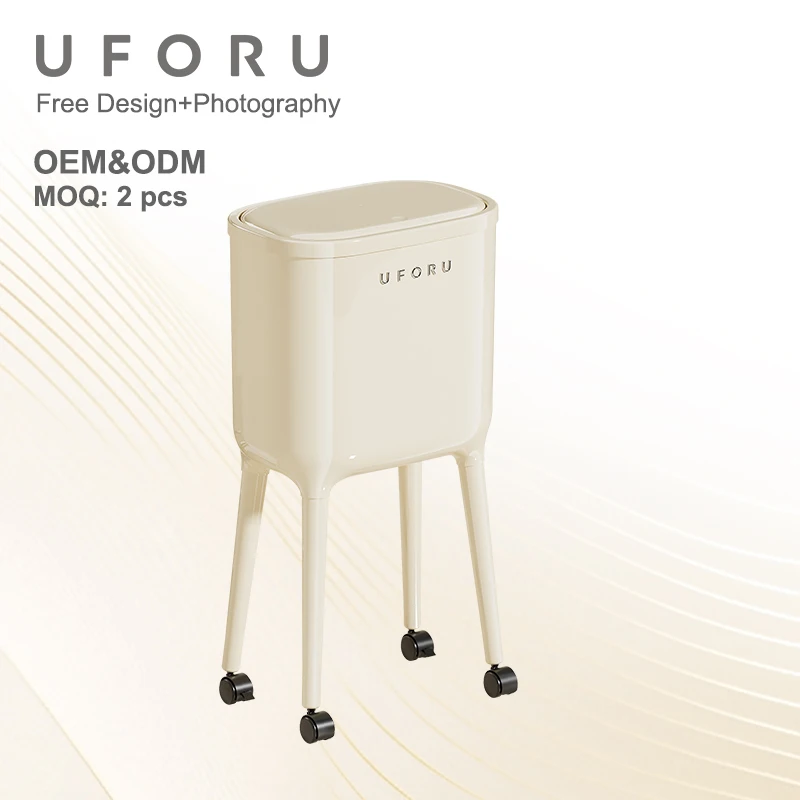 Uforu Light 高級ゴミ箱 可動式大容量ゴミ箱 ホームキッチン収納ボックス 家庭用オーガナイザー
