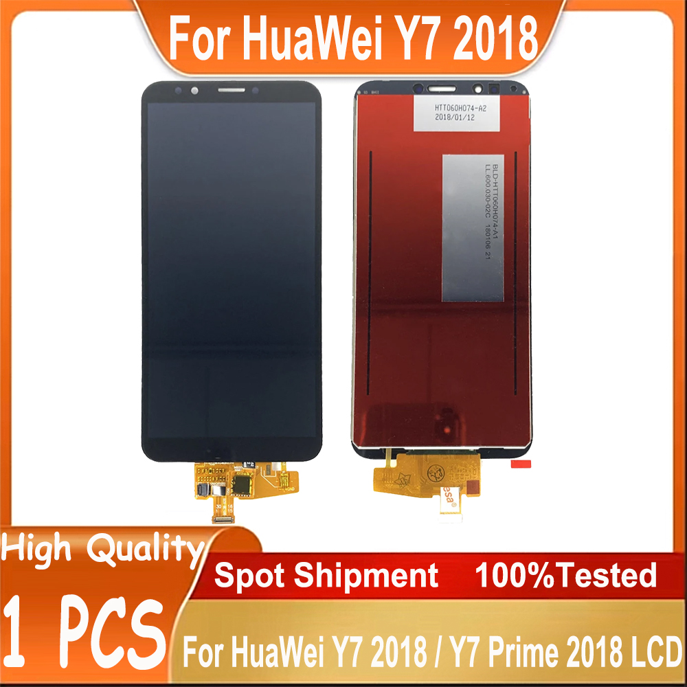 テストオリジナル Huawei 社 Y7 2018 液晶 LDN-L21/LX2 ディスプレイタッチスクリーンデジタイザ部品 Y7 プライム 2018 液晶