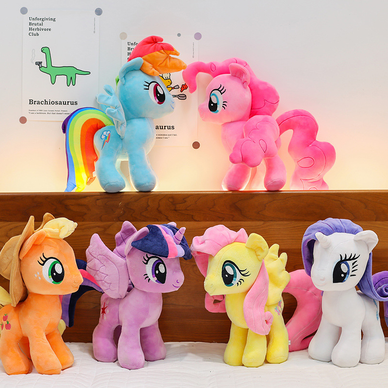リトルポニーレインボーダッシュアップルジャックぬいぐるみ 28 センチメートル公式ハスブロフィギュアソフトぬいぐるみファンのためのコレクションギフト