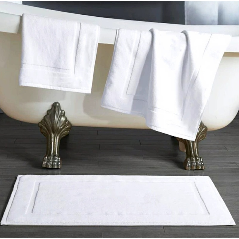 Floor Towel For Home Hotel Bathroom Thicken Cotton Jacquard SPA Foot Mat Non-Slip Absorbent Quickly -dry Bathtub Towels 50*80cm