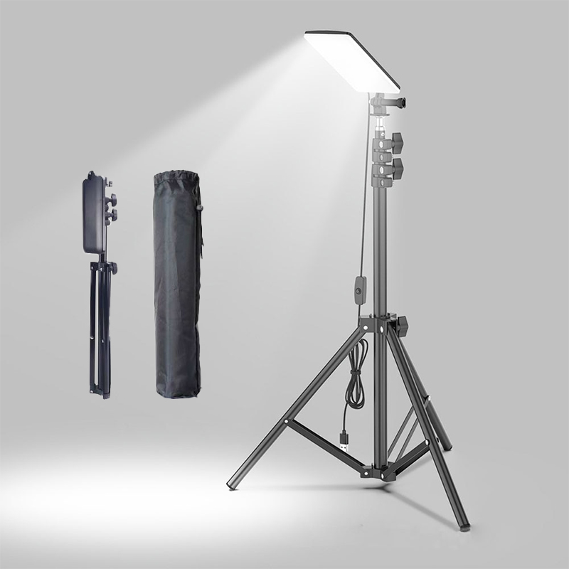 ポータブル屋外 Led ワークライト USB 三脚キャンプランプスポットライト SMD 伸縮式ピラーランプ折りたたみ屋外ピクニックライト