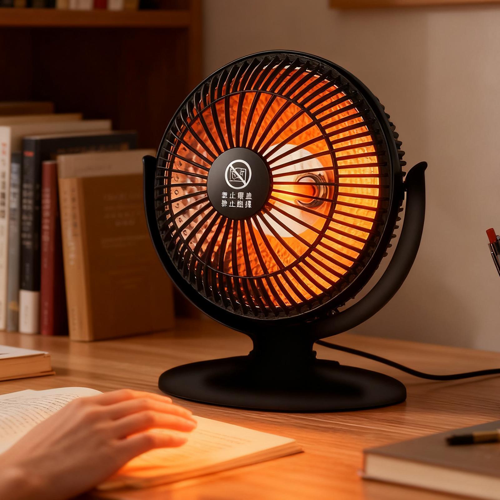 スペースヒーター ポータブル 200W 家電 6インチ ダンピングシャットダウンヒーター オフィス ホーム 寝室 屋内 バスルーム リビングルーム用