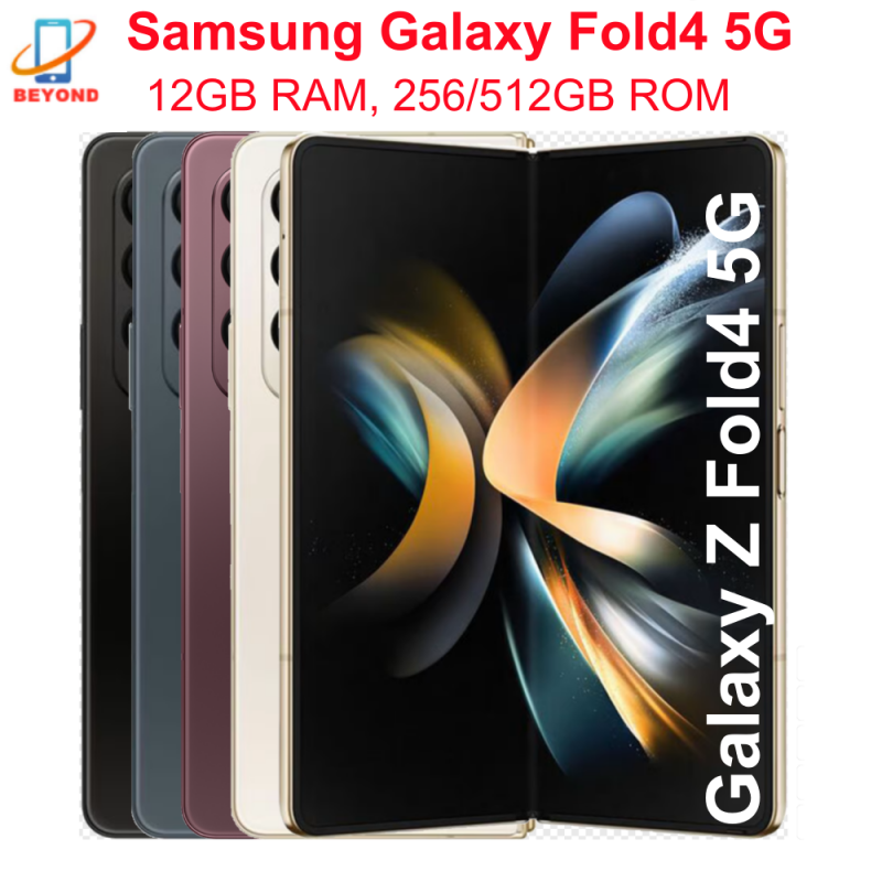 Samsung Galaxy Z Fold 4 Fold4 5G F936B F936N F936U1 7.6インチ AMOLED 12GB RAM 256/512GB ROM Snapdragon NFC 99% 新しい携帯電話
