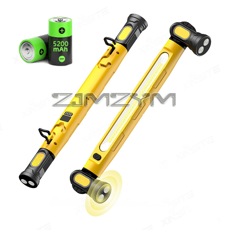 Super Bright Magnetic Work Light with 5200mAh Rechargeable Battery Underhood Lamp Bar for Car Repair Emergency Lights