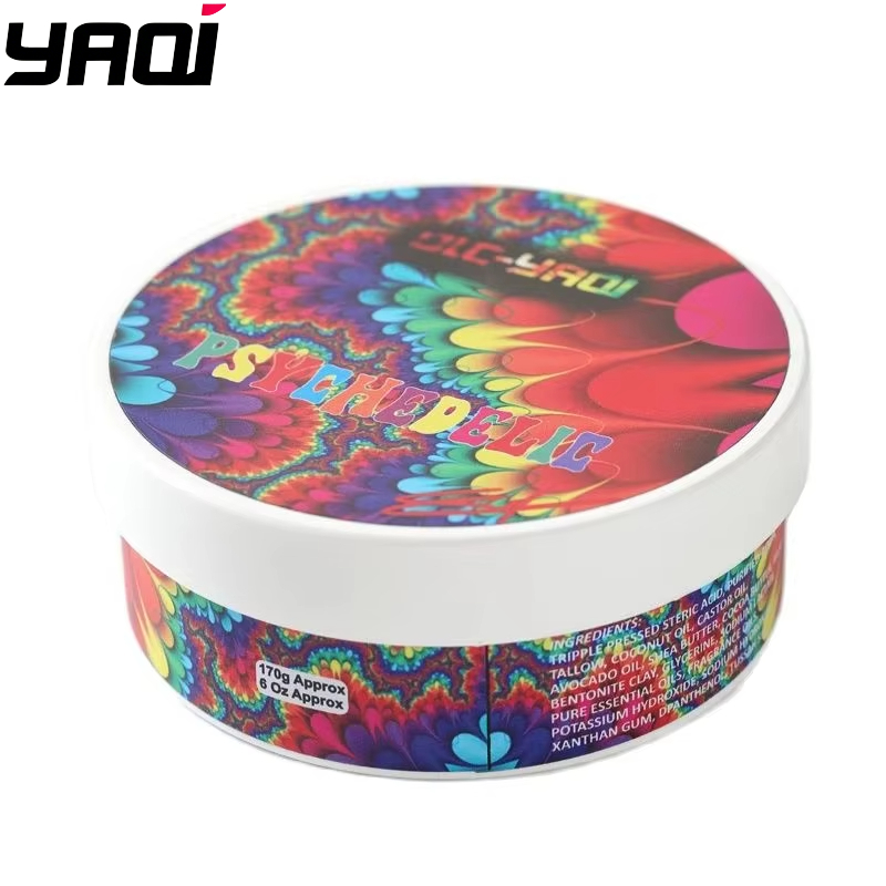 2026 YAQI シェービング クリーム PSYCHEDELIC Atisan 170 グラム男性用シェービング ソープ