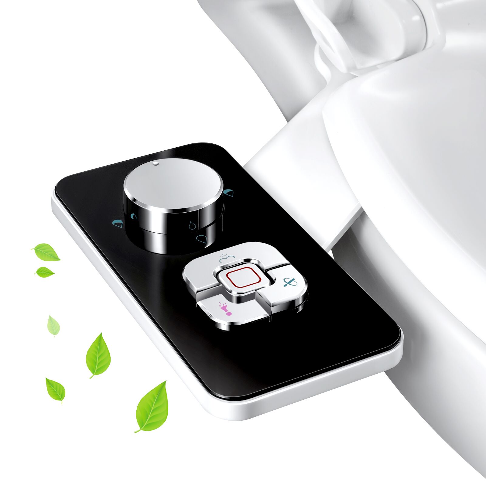 SAMODRA ビデアタッチメント、圧力制御付き非電気冷水ビデ便座アタッチメント、格納式セルフクリーニング