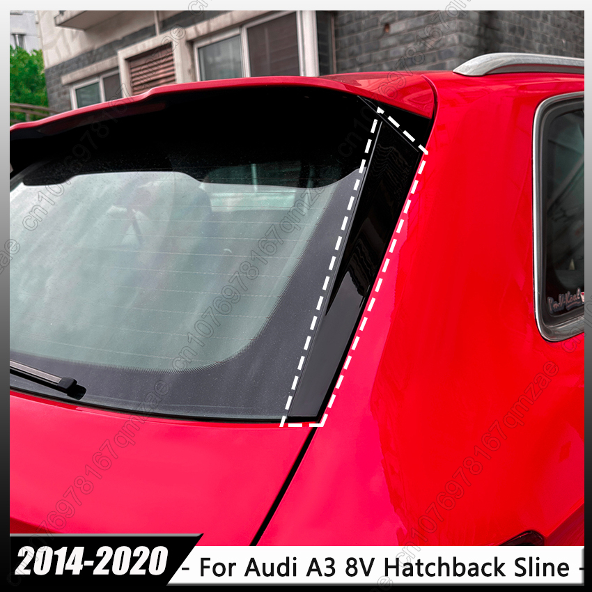 新スタイルアウディ A3 8V ハッチバック Sline 2014-2020 車のリアサイドウイング尾翼ボディキット外装ガード修正
