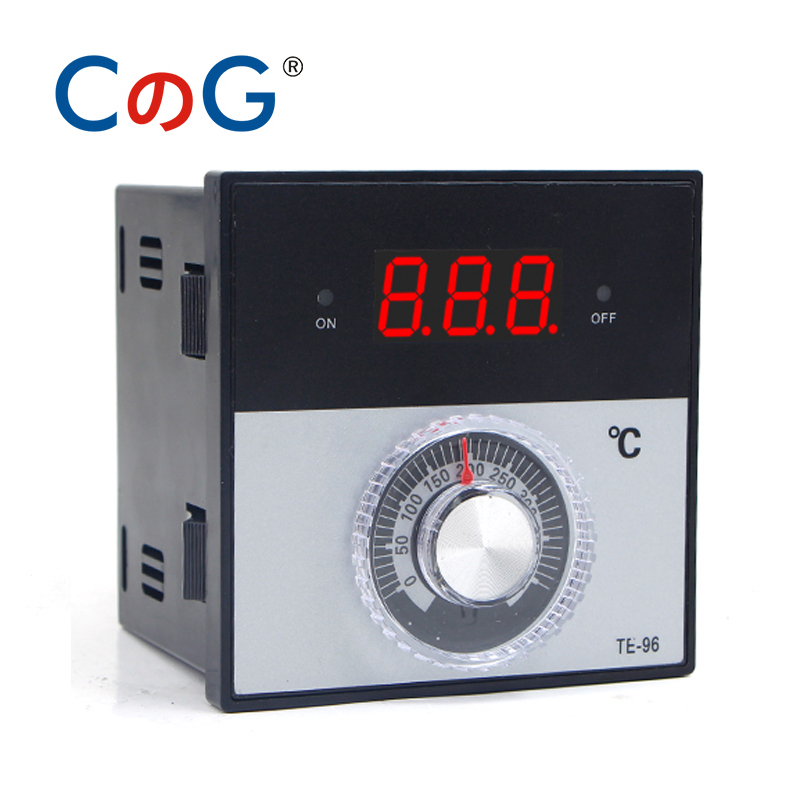 CG 96*96 ミリメートルノブ AC 220V 380 24V 0-300 400 1200 度 K J PT100 タイプリレーデジタルサーモスタット表示温度コントローラ