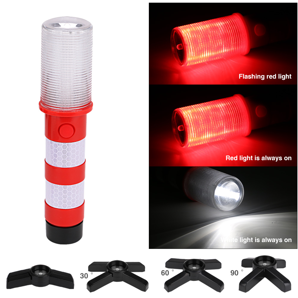 E5 LED 磁気懐中電灯緊急路側フレア取り外し可能なスタンドビーコン安全ストロボライト警告信号警告 SOS ランプ
