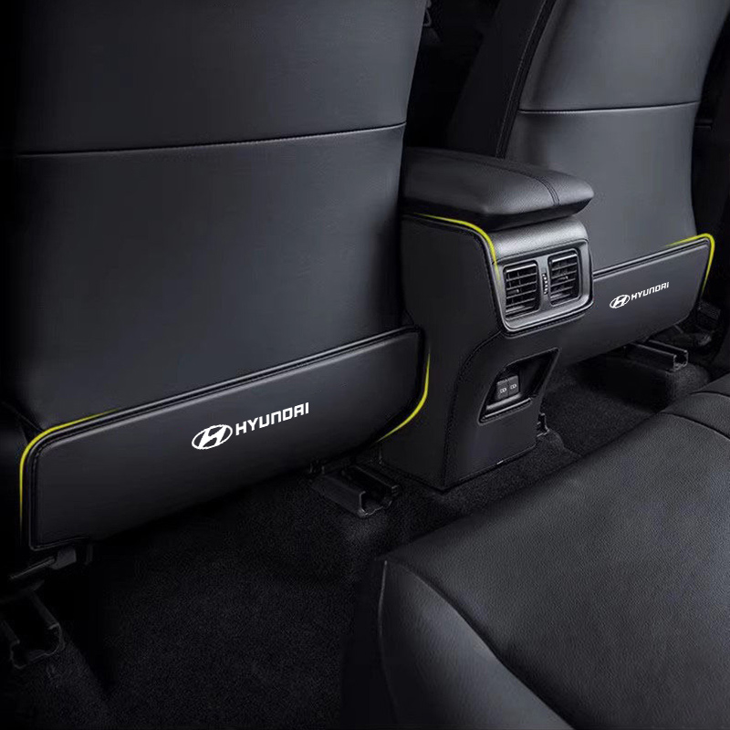 カーシートバックプロテクターマット汚れ防止アンチキックパッドヒュンダイツーソン IX35 I30 I20 コナクーペベロスター I40 ゲッツアクセサリー
