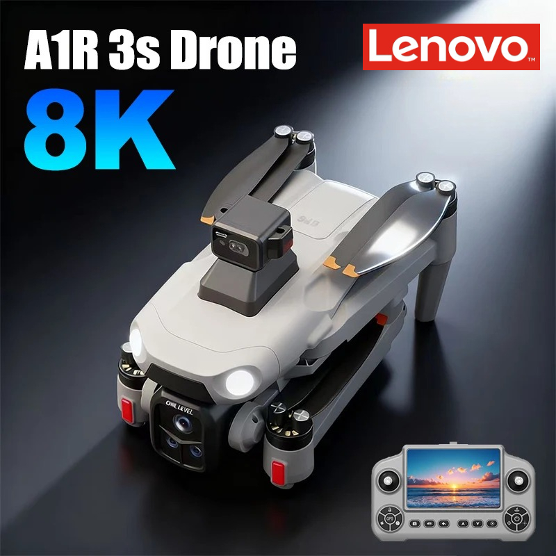 レノボ A1R GPS ドローン 4K プロフェッショナル 8K HD デュアルカメラブラシレスモーター 5G WIFI FPV 折りたたみ式 RC Quadcopter ヘリコプターおもちゃ