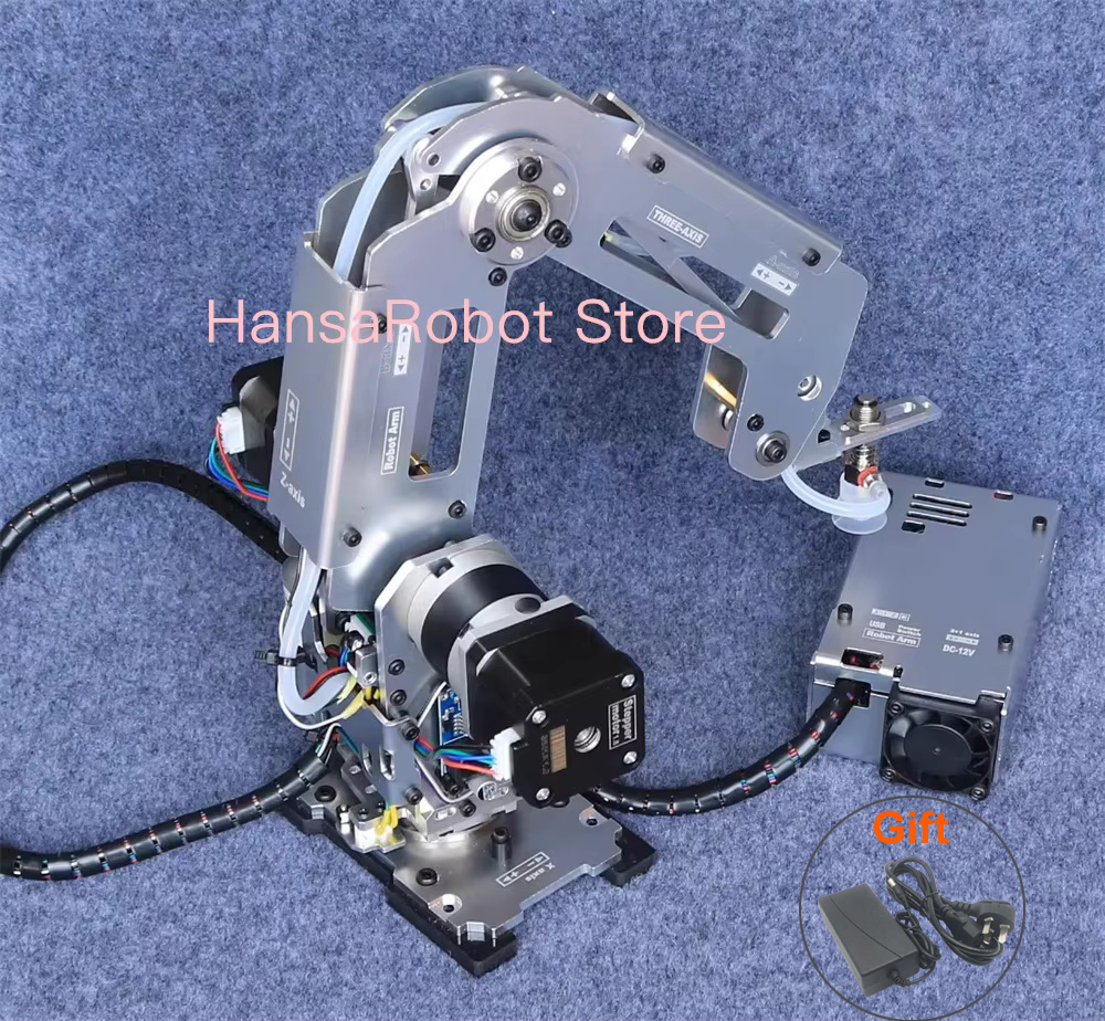 大きな負荷 Arduino 4 DOF ロボットアーム機械式爪マニピュレータとステッピングモーターグリッパー吸盤工業用モデル DIY パーツ