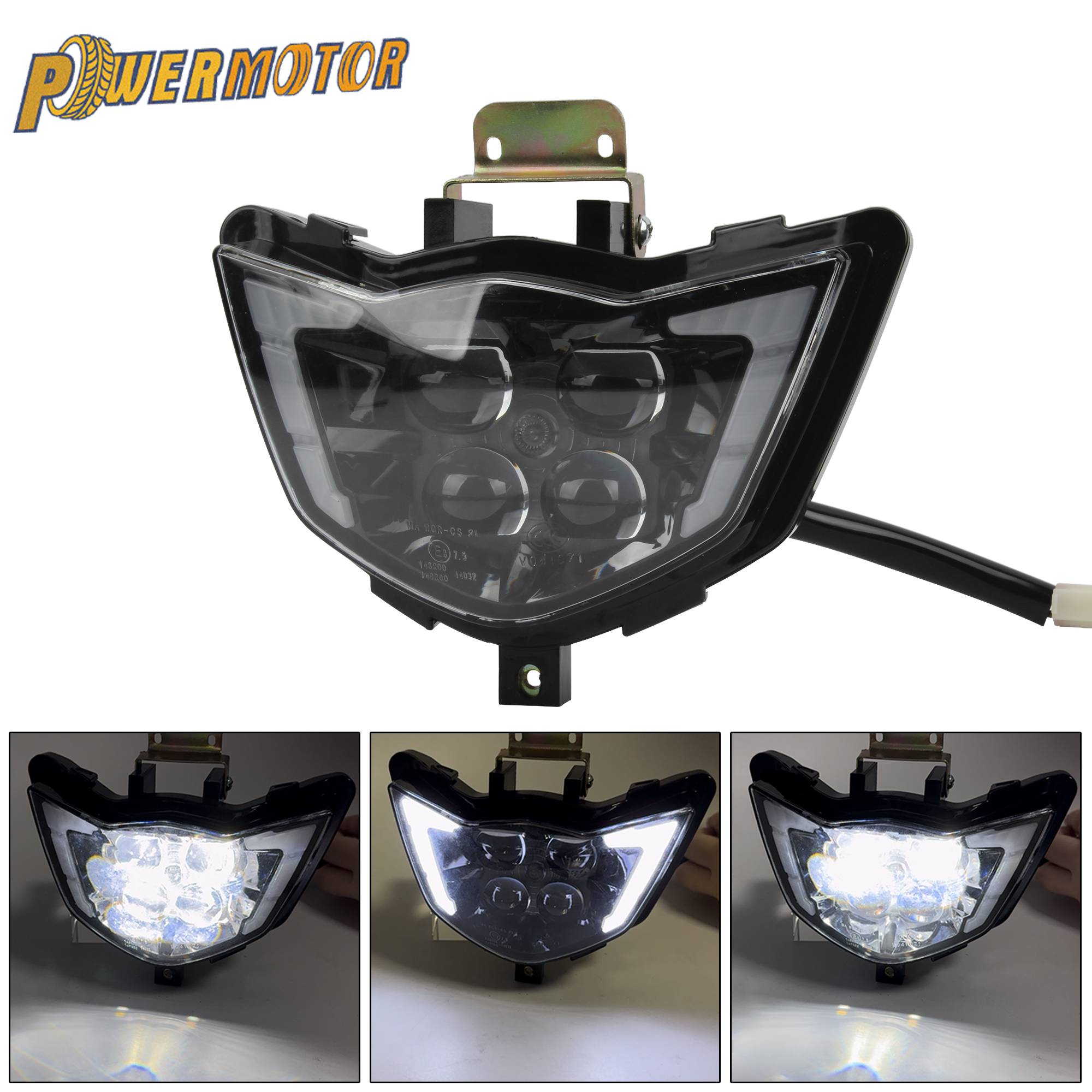 オートバイ LED ヘッドライトヤマハ BSE Kayo WR YZ 250F 450 TT125 T2 Z4 MX エンデューロダートバイクヘッドライトモトクロス