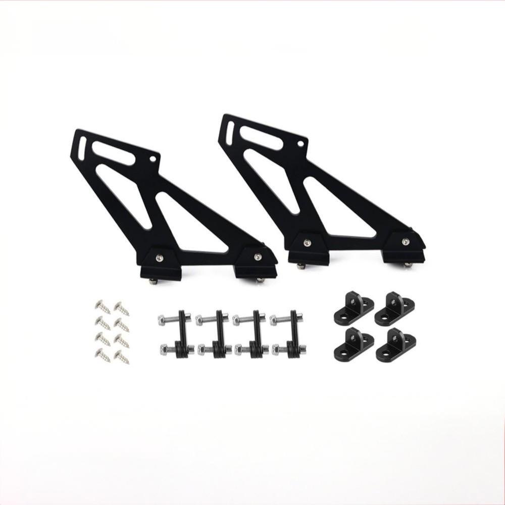 CNC Aluminum Alloy 7 Inch Rear Spoiler Mounting Brackets, Universal Drilling Tail Wing Support Legs for Car Auto Racing Styling